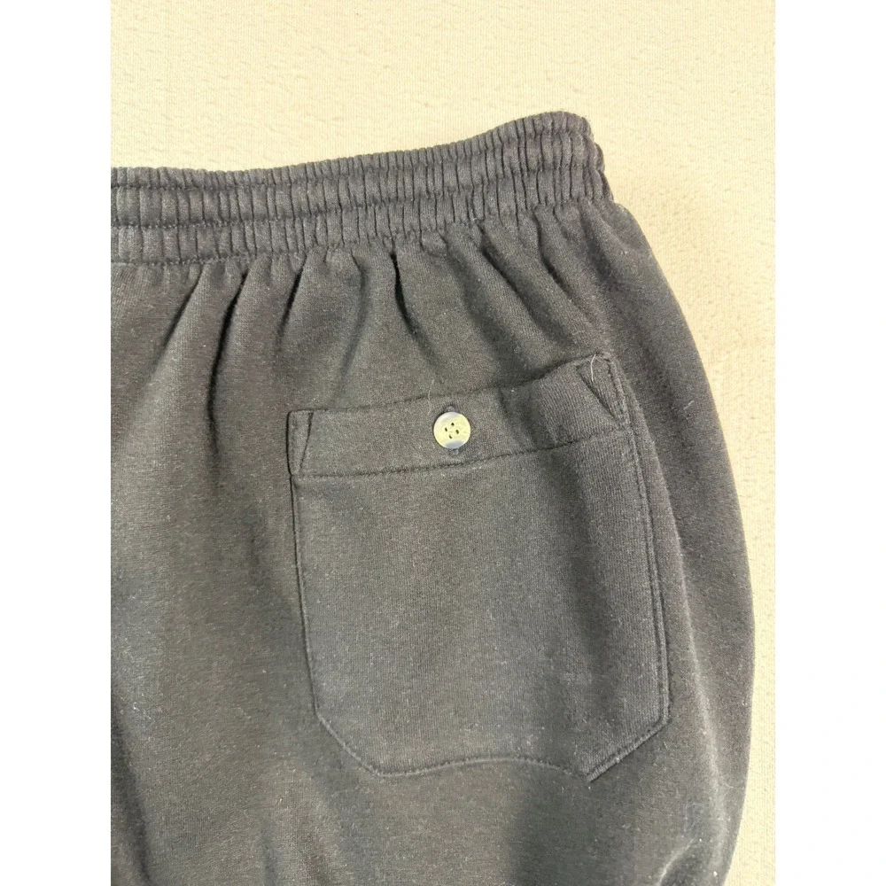 Bill‎ Blass Sweatpants Mens L Black  Elastic Waist Cotton Blend Lounge